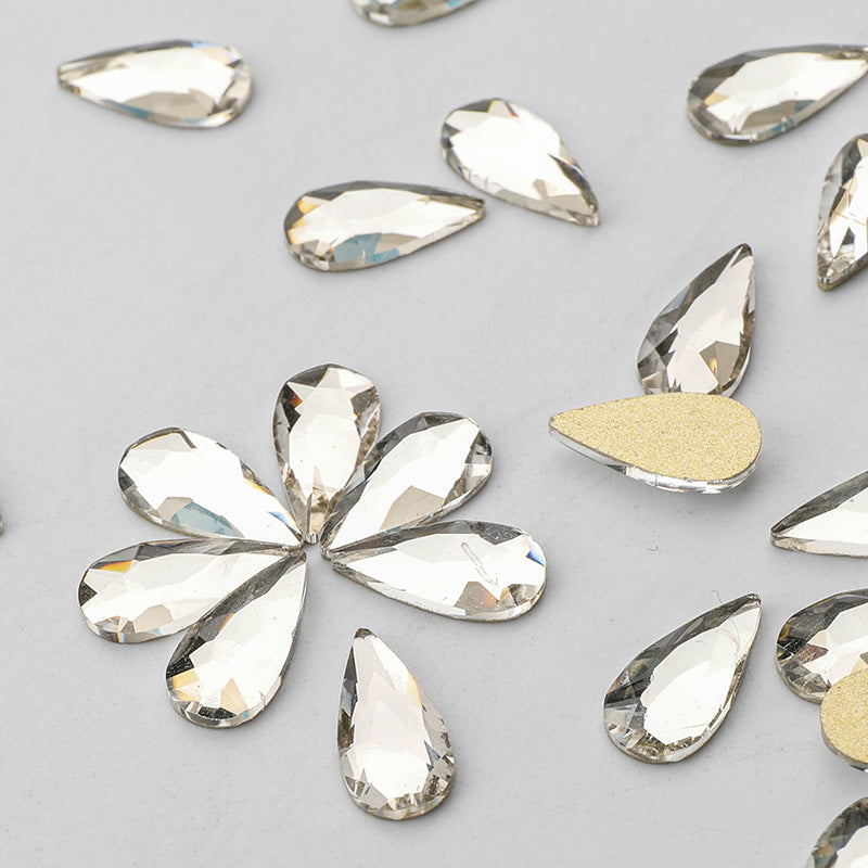 Regentropfenform Crystal Flat Rücken ausgefallene Strasssteine Zweitbild