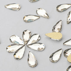 Raindrop Shape Crystal Flat Back Fancy Rhinestones WholesaleRhinestone