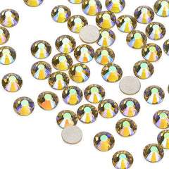 Light Yellow AB Glass FlatBack Rhinestones In Bulk WholesaleRhinestone