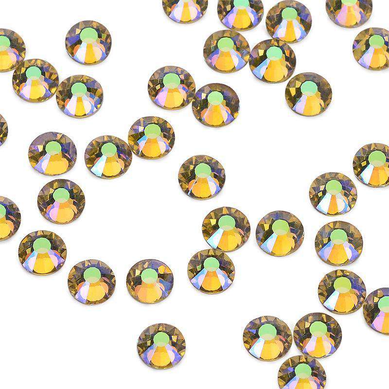 Light Yellow AB Glass FlatBack Rhinestones In Bulk WholesaleRhinestone