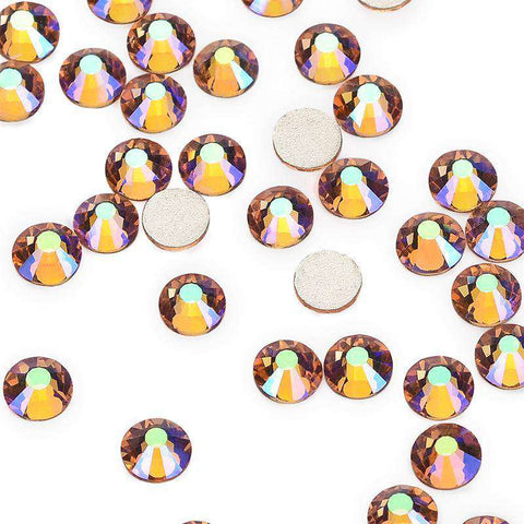 Champagne AB Glass FlatBack Rhinestones WholesaleRhinestone Immagine principale del prodotto