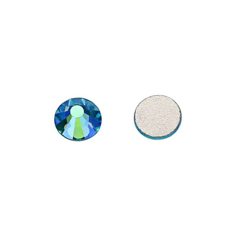 Aquamarine AB Glass FlatBack Rhinestones Silver Back WholesaleRhinestone