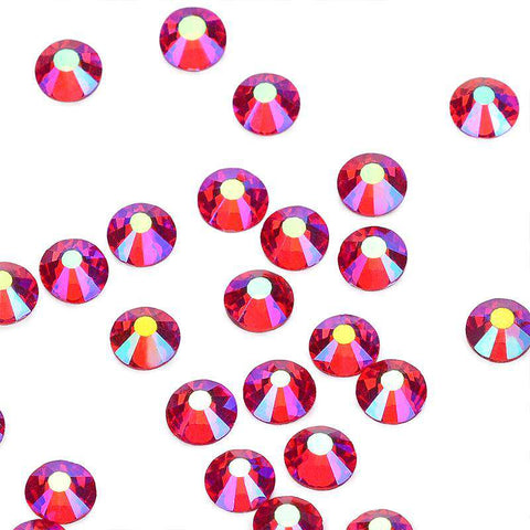 Light Siam AB Glass FlatBack Rhinestones In Bulk WholesaleRhinestone