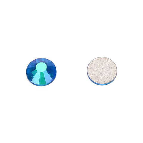 Capri Blue AB Glass FlatBack Rhinestones WholesaleRhinestone