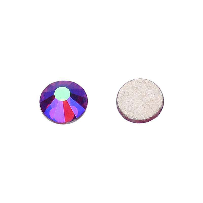 Fuchsia AB Glass FlatBack Rhinestones In Bulk WholesaleRhinestone