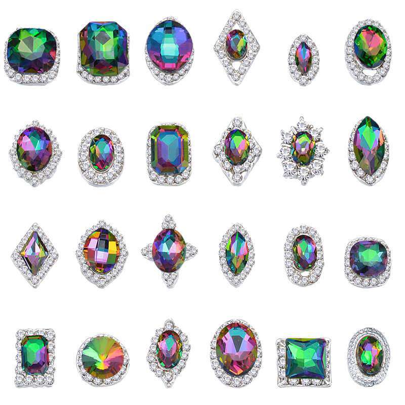 Alloy Nail Art Rhinestones Charms Gems Stones Decoration JC125-JC148 WholesaleRhinestone