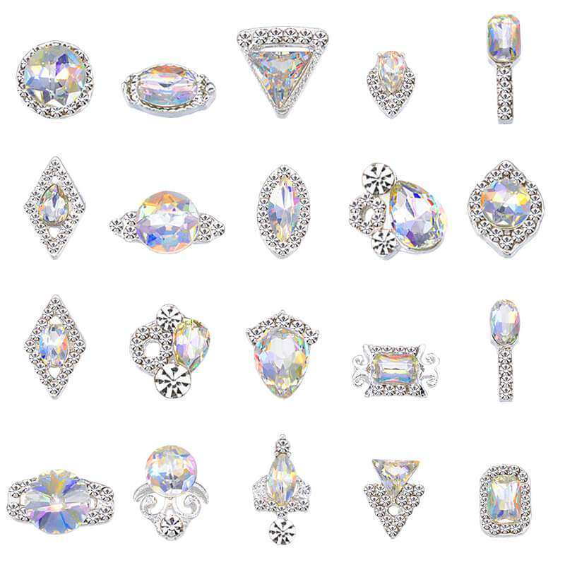 Alloy Nail Art Rhinestones Charms Gems Stones Decoration JC80-JC100 WholesaleRhinestone Imagen principal del producto