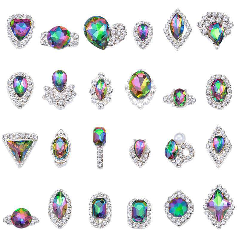 Alloy Nail Art Rhinestones Charms Gems Stones Decoration JC173-JC196 WholesaleRhinestone