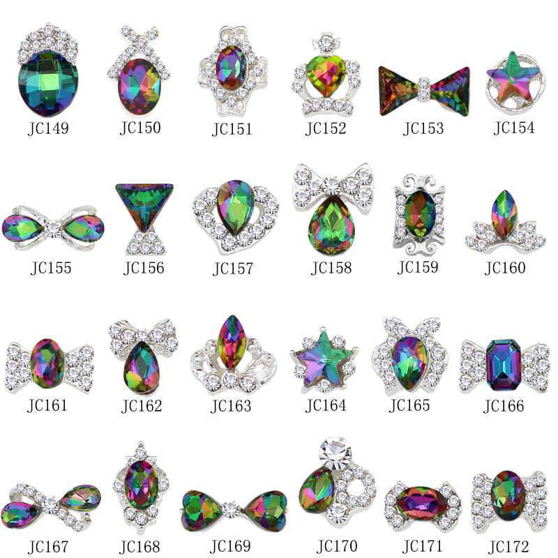 Alloy Nail Art Rhinestones Charms Gems Stones Decoration JC149-JC172 WholesaleRhinestone