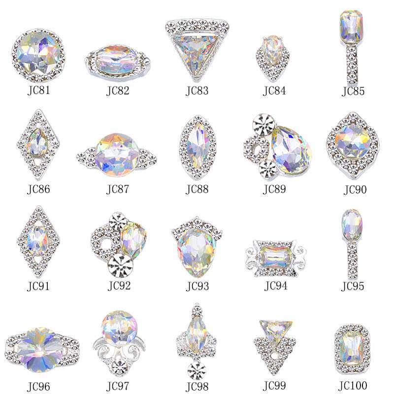 Alloy Nail Art Rhinestones Charms Gems Stones Decoration JC80-JC100 WholesaleRhinestone