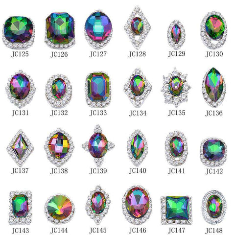 Alloy Nail Art Rhinestones Charms Gems Stones Decoration JC125-JC148 WholesaleRhinestone