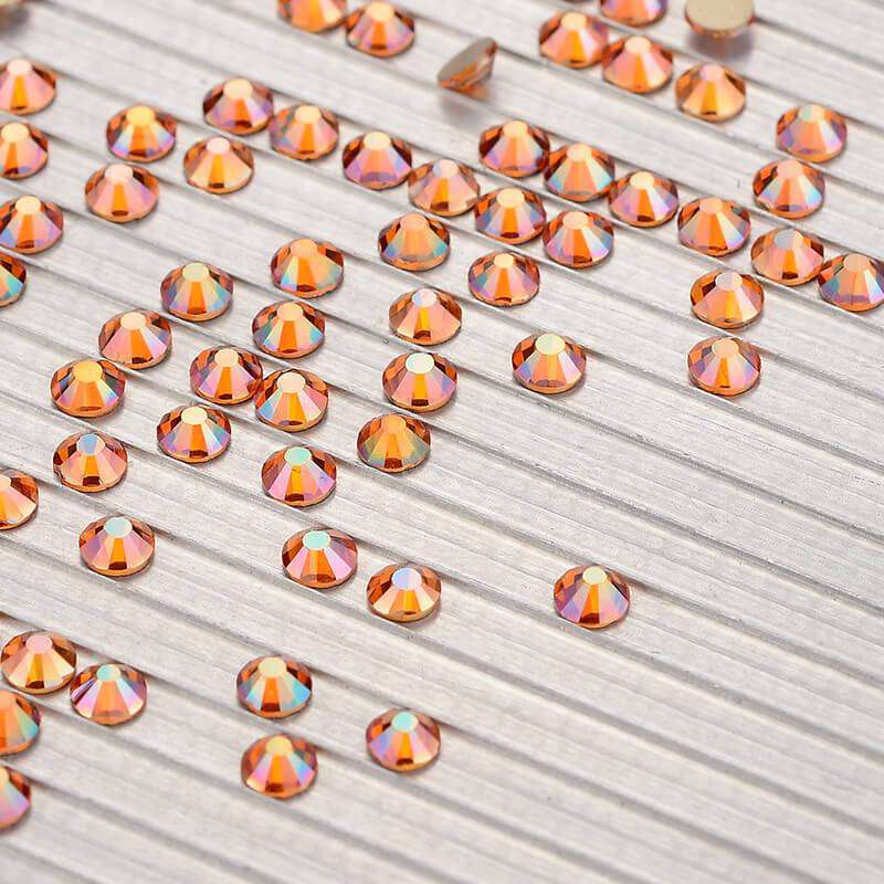 Amber Glass Flat Back Rhinestones WholesaleRhinestone