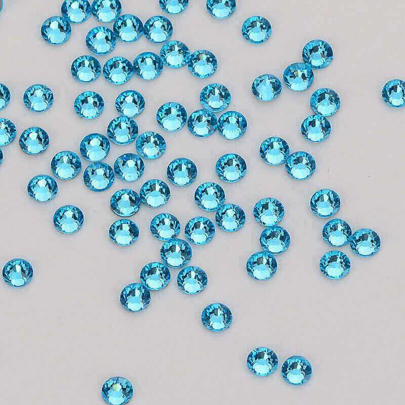 Aquamarine Glass HotFix Rhinestones WholesaleRhinestone