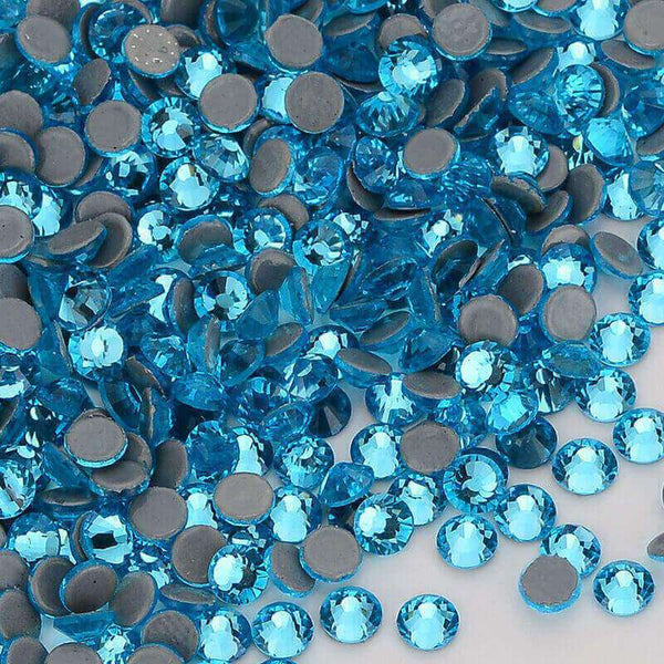 Aquamarine Glass HotFix Rhinestones WholesaleRhinestone