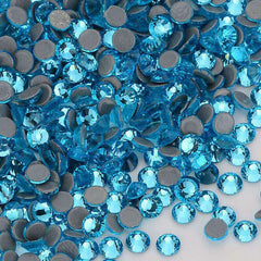 Aquamarine Glass HotFix Rhinestones In Bulk WholesaleRhinestone