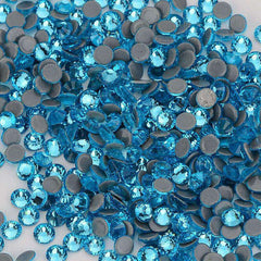 Aquamarine Glass HotFix Rhinestones In Bulk WholesaleRhinestone