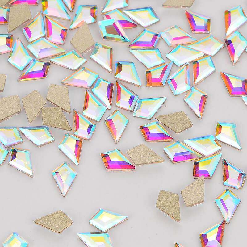 Arrow Shape Crystal AB Flat Back Fancy Rhinestones WholesaleRhinestone