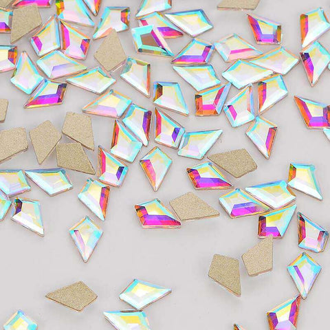 Arrow Shape Crystal AB Flat Back Fancy Rhinestones WholesaleRhinestone