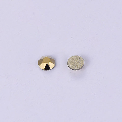 Aurum Glass Flat Back Glue-On Rhinestones 16 Cut Facets WholesaleRhinestone Huvudsaklig produktbild
