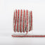 10 Yards Crystal & Red Rhinestones Close Cup Chain -  3 Rows Silver Base WholesaleRhinestone