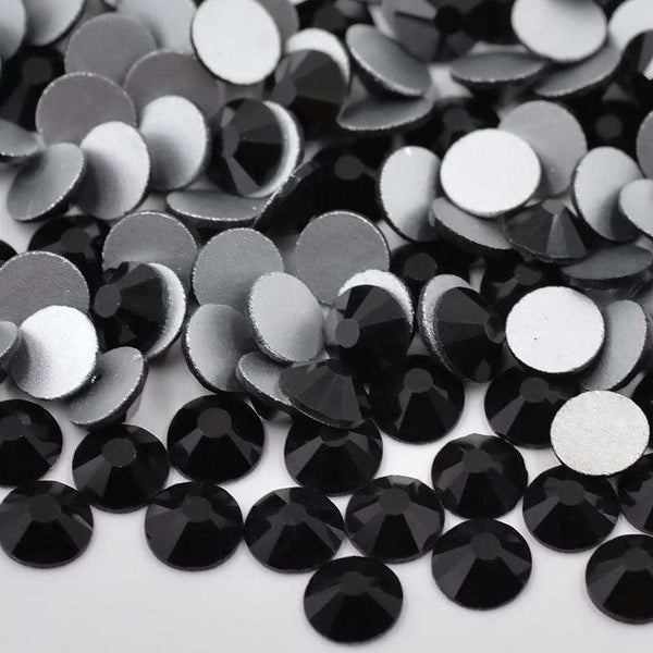 Black Glass Flat Back Rhinestones In Bulk WholesaleRhinestone