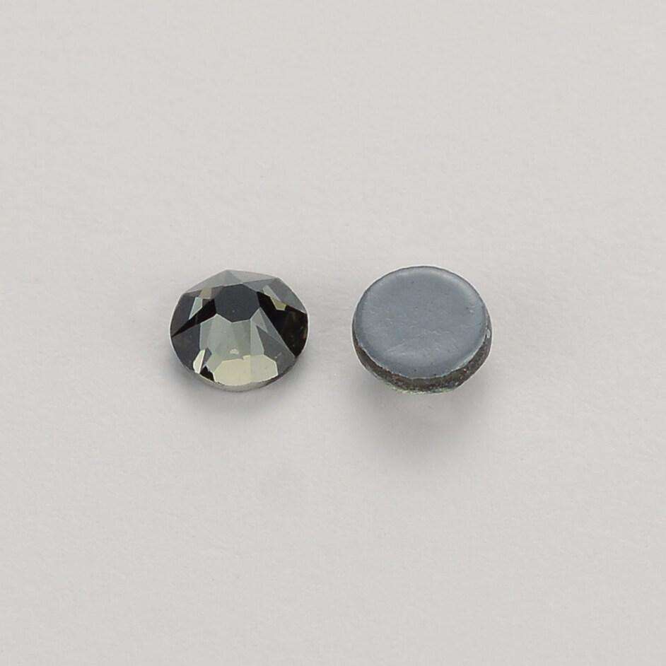 Black Diamond Glass HotFix Rhinestones 16 Cut Facets WholesaleRhinestone