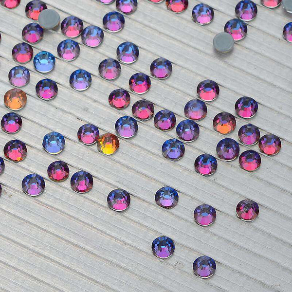 Blue Volcano Glass HotFix Rhinestones WholesaleRhinestone