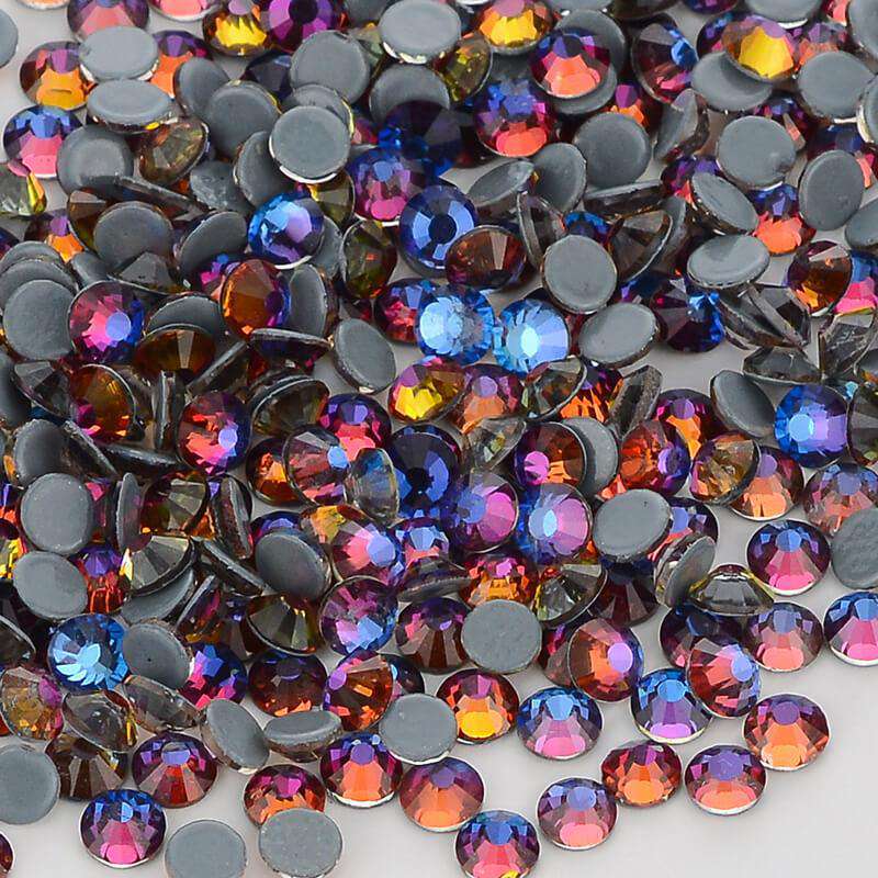 Blue Volcano Glass HotFix Rhinestones WholesaleRhinestone