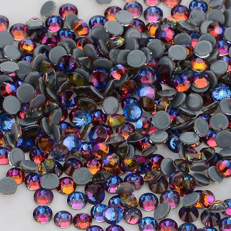 Blue Volcano glass rhinestones