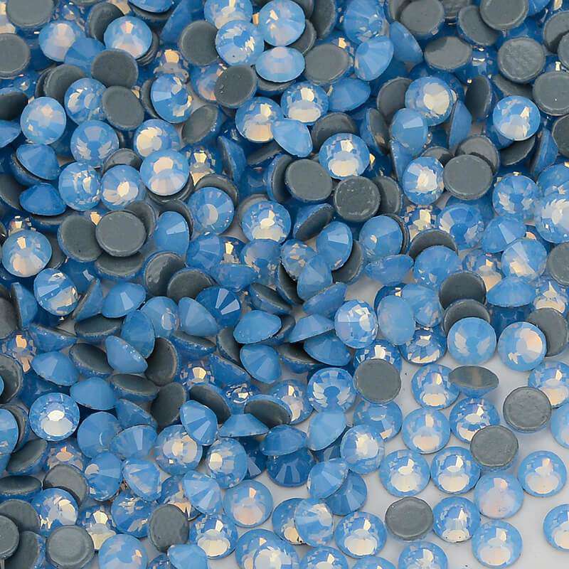 Blue Opal Glass HotFix Rhinestones In Bulk WholesaleRhinestone