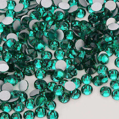 Blue Zircon Glass FlatBack Rhinestones Silver Back WholesaleRhinestone