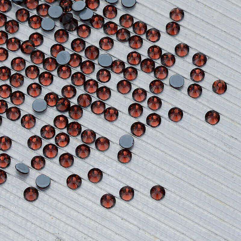 Burgundy Glass HotFix Rhinestones WholesaleRhinestone