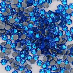 Capri Blue Glass HotFix Rhinestones In Bulk WholesaleRhinestone