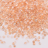 1.2MM Champagne Unfoiled Glass Micro Pixie Pointed Rhinestones For Nail Art WholesaleRhinestone
