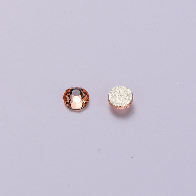 Champagne Glass Flat Back Rhinestones 16 Cut Facets In Bulk Secondary image