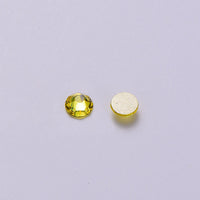 Citrine Flat Back No-HotFix Rhinestones 16 Cut Facets WholesaleRhinestone