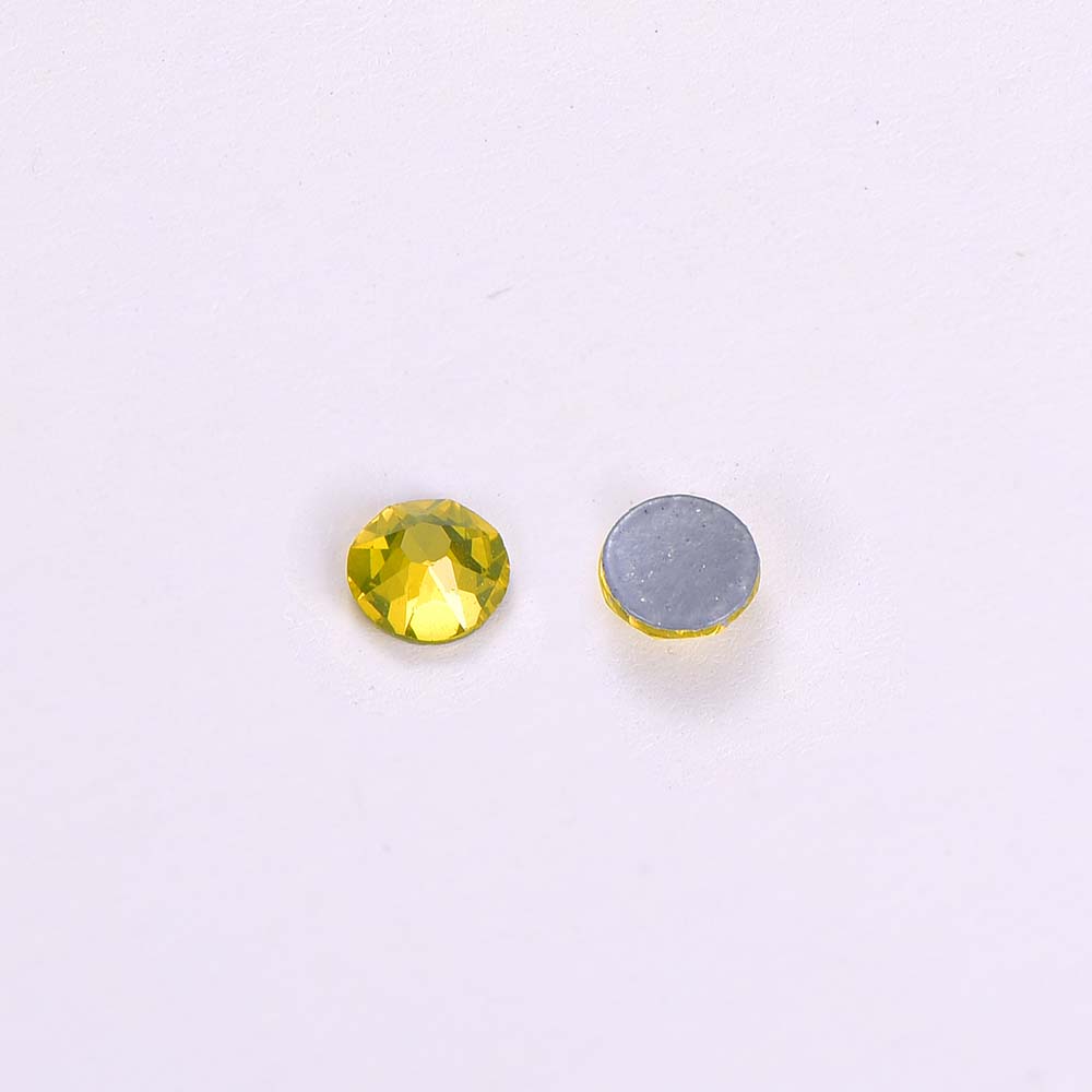 Citrine Glass HotFix Rhinestones 16 Cut Facets In Bulk Secondary image