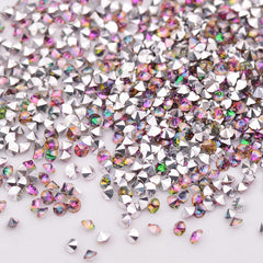 1.2MM Rainbow Glass Micro Pixie Pointed Rhinestones For Nail Art WholesaleRhinestone