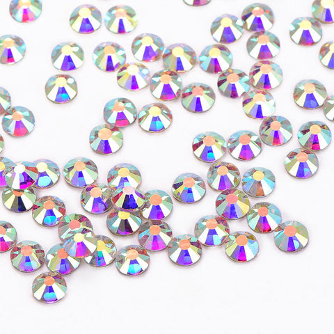 Crystal AB Glass Flat Back Rhinestones In Bulk WholesaleRhinestone