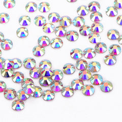 Crystal AB Glass Flat Back Rhinestones In Bulk WholesaleRhinestone