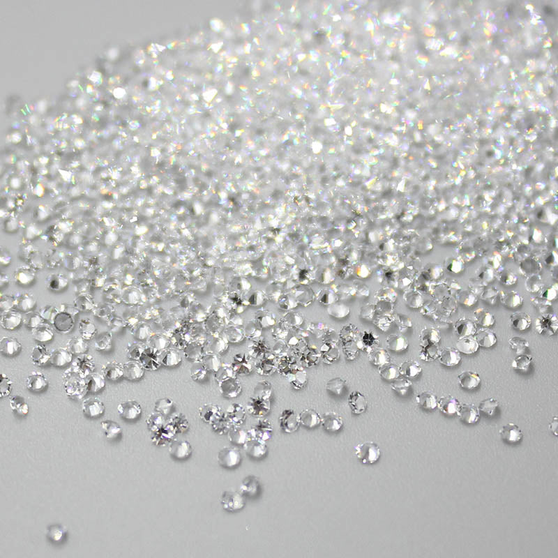 1.2MM Crystal Unfoiled Glass Micro Pixie Pointed Rhinestones For Nail Art WholesaleRhinestone Image principale du produit