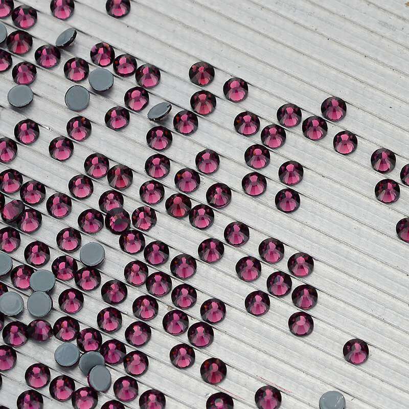 Amethyst Glass Hotfix Rhinestones a granel Imagen secundaria del producto