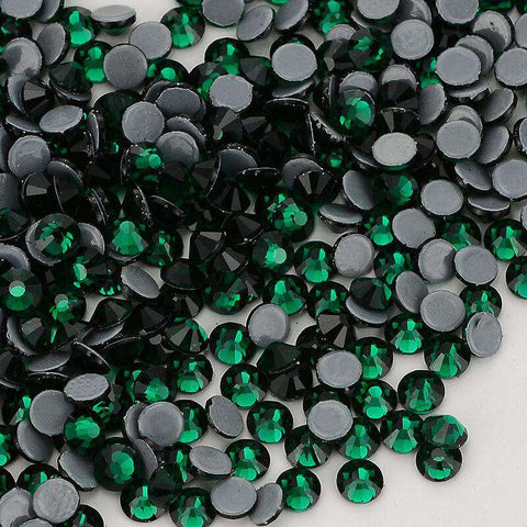 Dark Green Glass HotFix Rhinestones WholesaleRhinestone