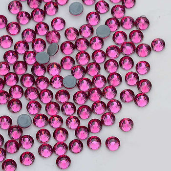 Fuchsia Glass HotFix Rhinestones WholesaleRhinestone
