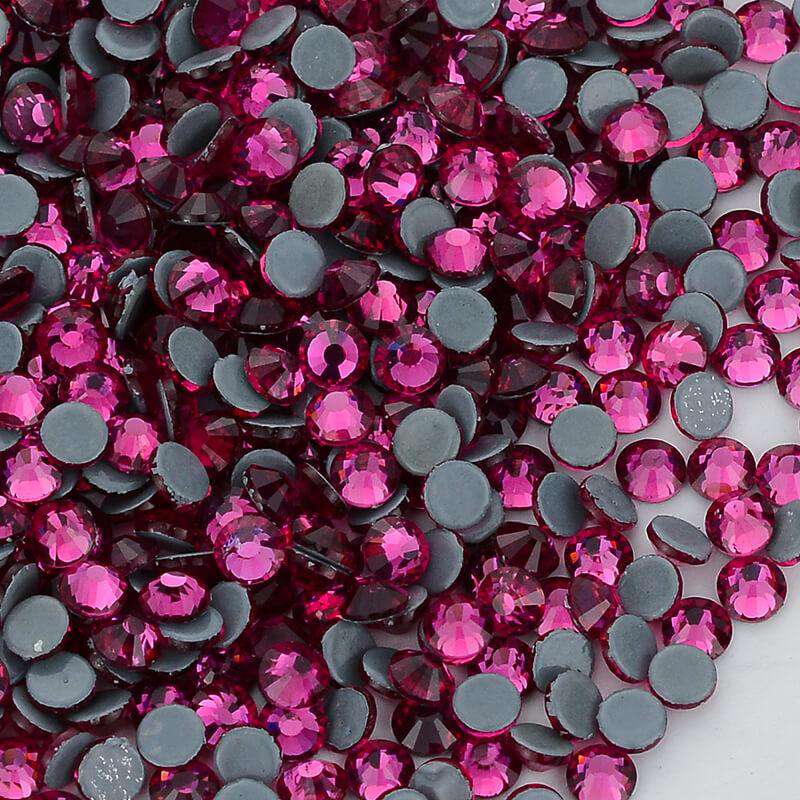 Fuchsia Glass HotFix Rhinestones In Bulk WholesaleRhinestone