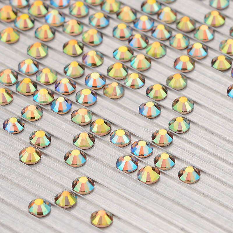 Ghost Light Glass FlatBack Rhinestones Golden Back WholesaleRhinestone