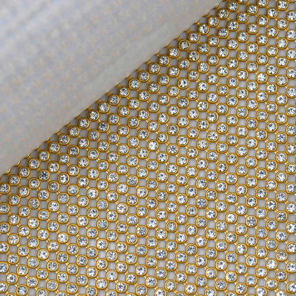 Crystal Hot-Fix Rhinestone Mesh Sheet Aluminum Metal Trim WholesaleRhinestone
