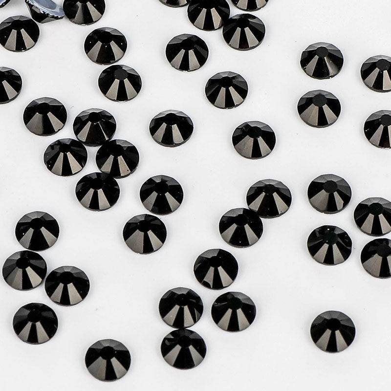 Black Glass HotFix Rhinestones In Bulk WholesaleRhinestone