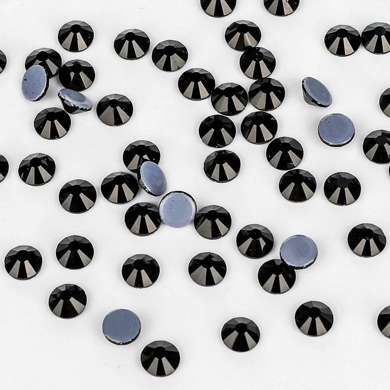 Black Glass HotFix Rhinestones WholesaleRhinestone メイン画像