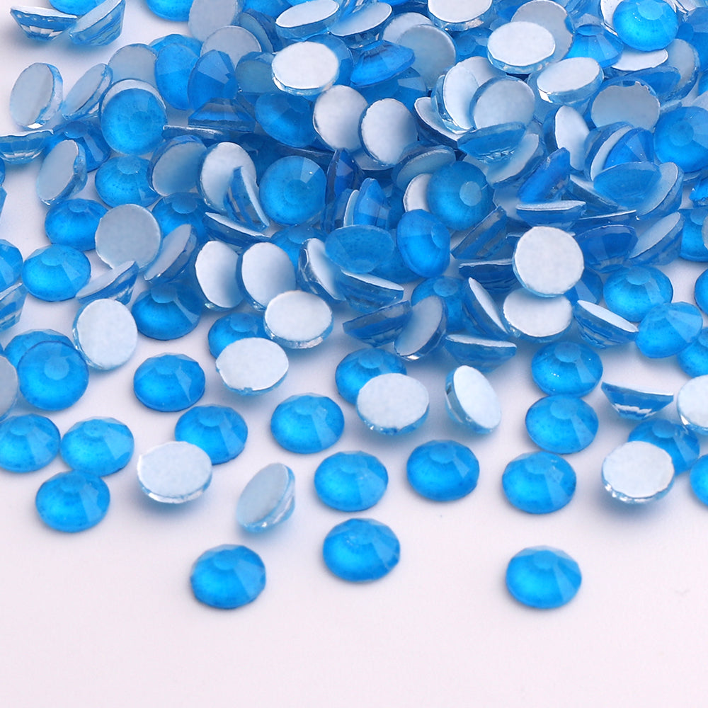 Blue Glass FlatBack Neon Rhinestones, Nail Crystals WholesaleRhinestone